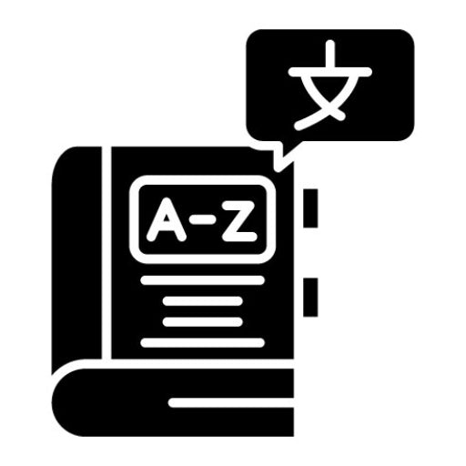 Language Learning Glyph Icon | Learning