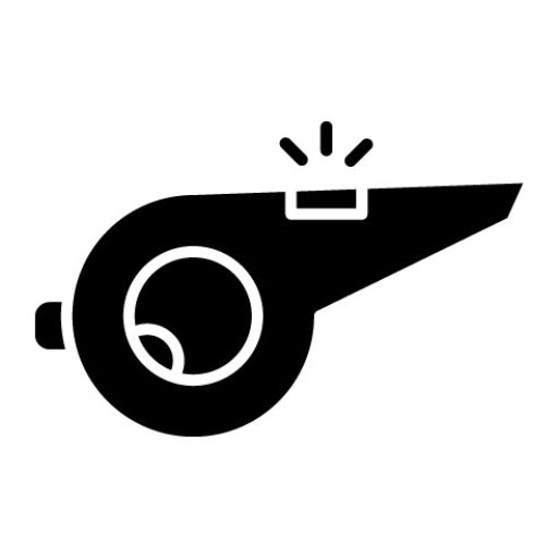 Whistle Glyph Icon | Soccer