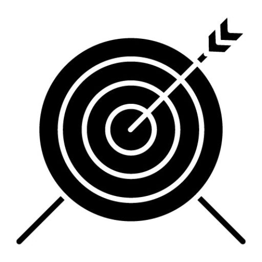 Goal Strategy Glyph Icon