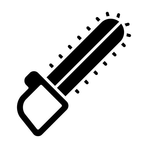 Chainsaw Glyph Icon