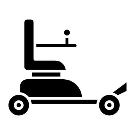 Automatic Wheelchair Glyph Icon