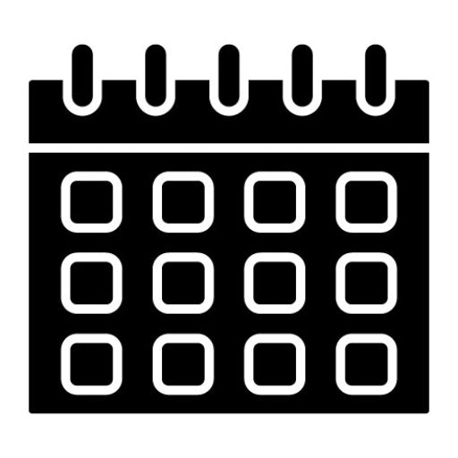 Calendar Glyph Icon | Medicine