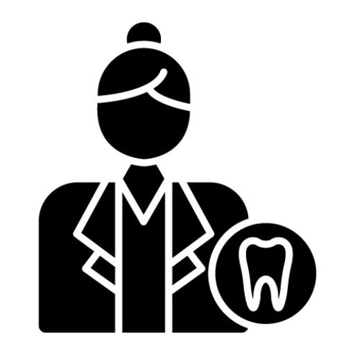 Female Dentist Glyph Icon | Medicine