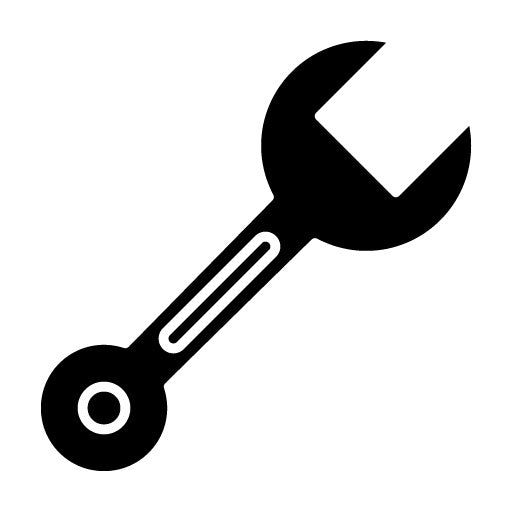 Spanner Glyph Icon