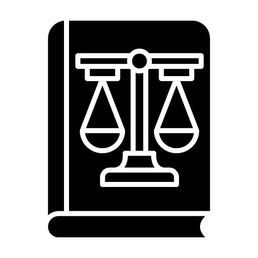 Law Book Glyph Icon