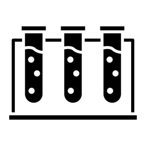 Test Tubes Glyph Icon | Medicine I