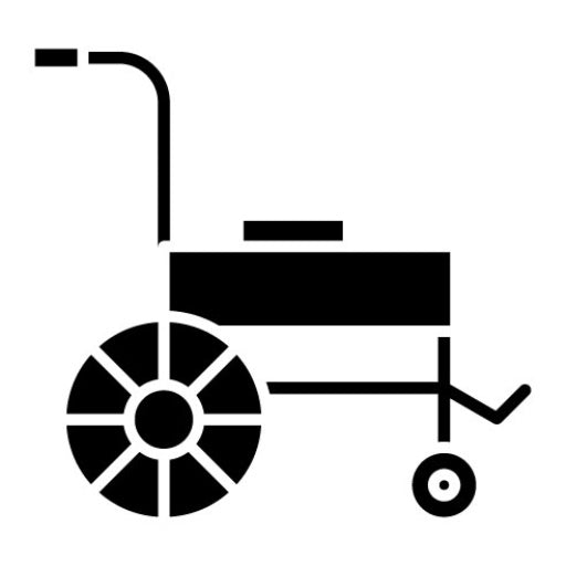 Wheelchair Glyph Icon | Medicine I