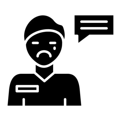 Apology Glyph Icon | Life Skills