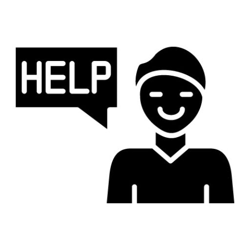 Ask For Help Glyph Icon