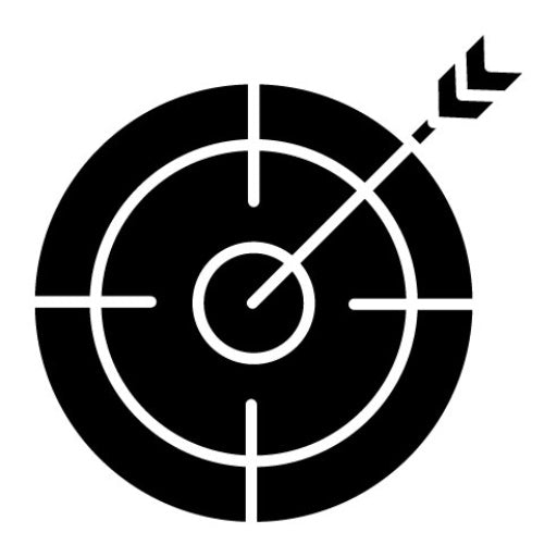 Goal Glyph Icon | Life Skills
