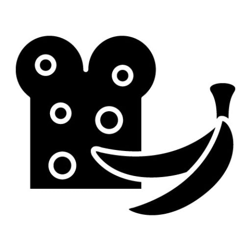 Banana Bread Glyph Icon