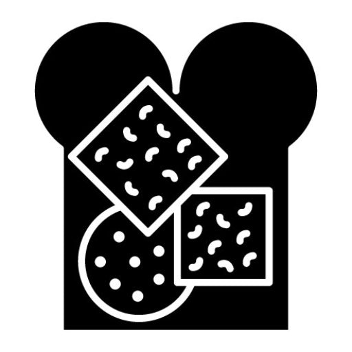 Cheese Bread Glyph Icon