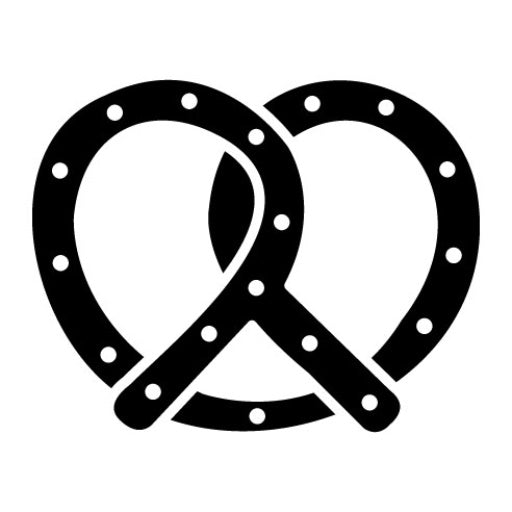 Pretzel Glyph Icon | World Cuisine