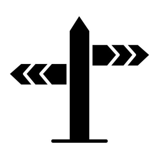 Direction Glyph Icon | Map and Navigation