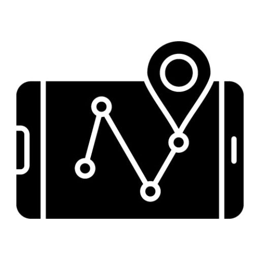 Gps Navigation Glyph Icon