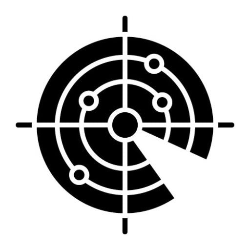 Radar Glyph Icon | Map and Navigation