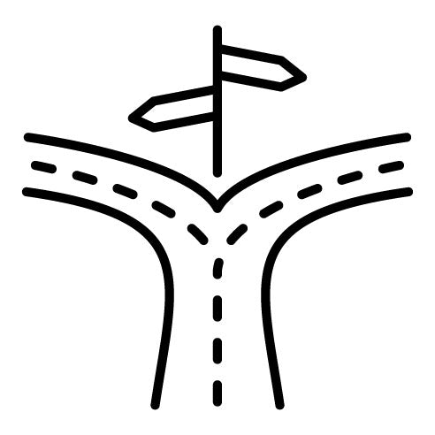 Road Split Icon