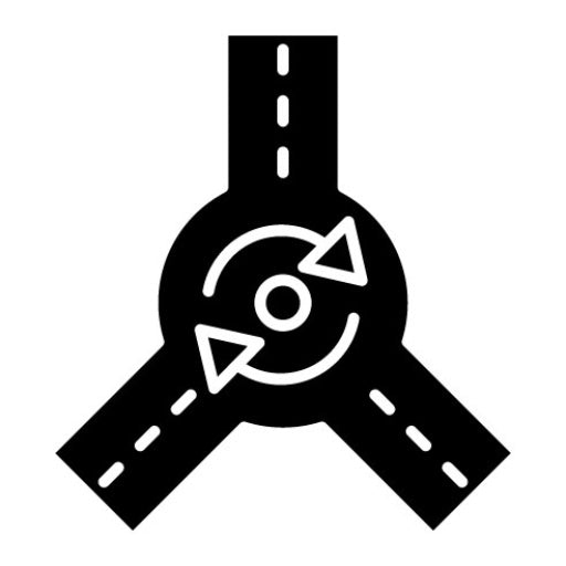 Roundabout Glyph Icon
