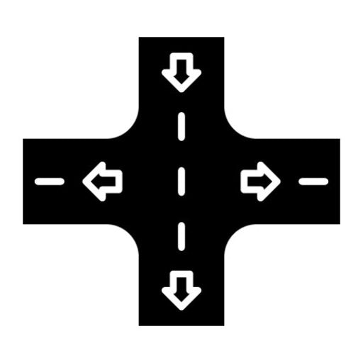 Street Glyph Icon