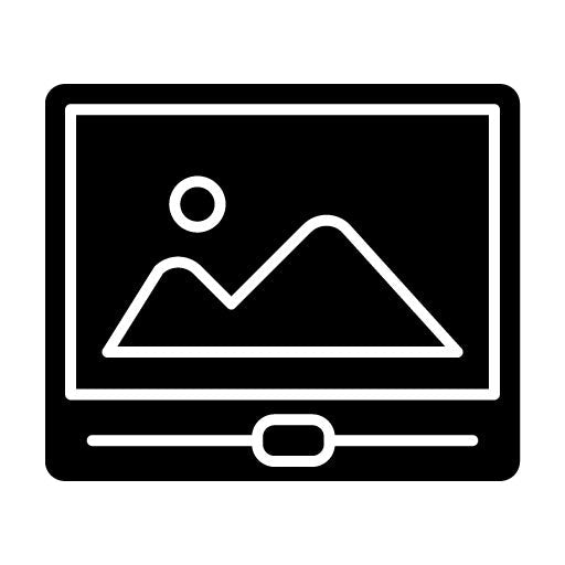 Film Color Correction Glyph Icon