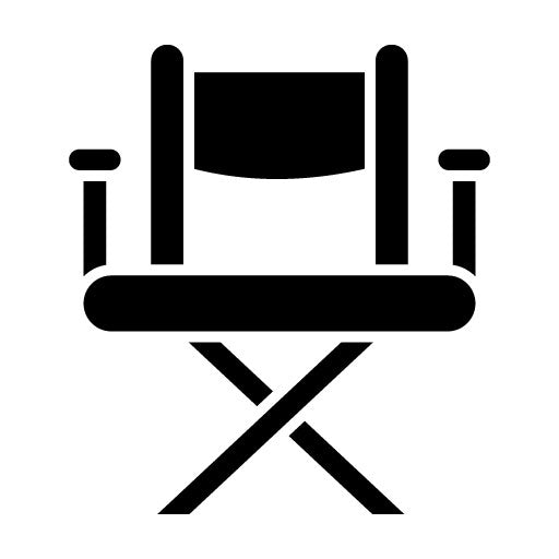 Director Chair Glyph Icon | Video Production