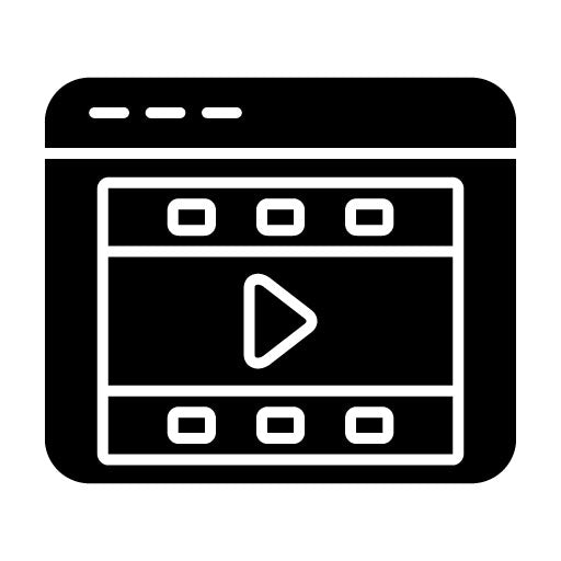 Film Advertising Glyph Icon