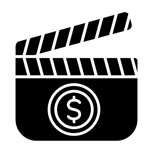 Film Budget Glyph Icon