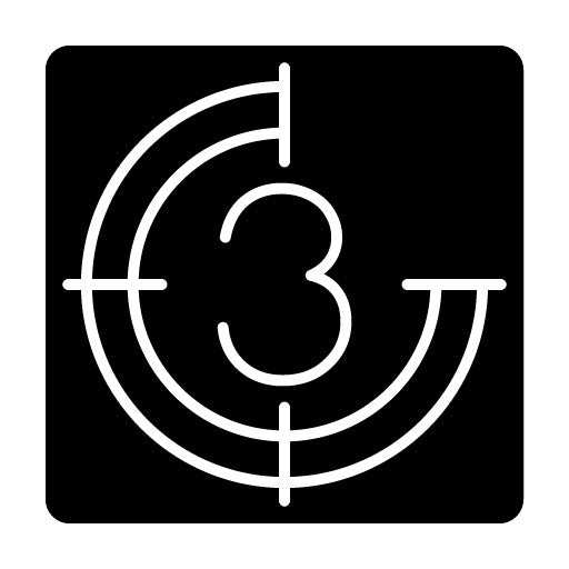 Film Countdown Glyph Icon