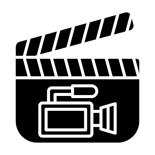 Film Glyph Icon | Video Production