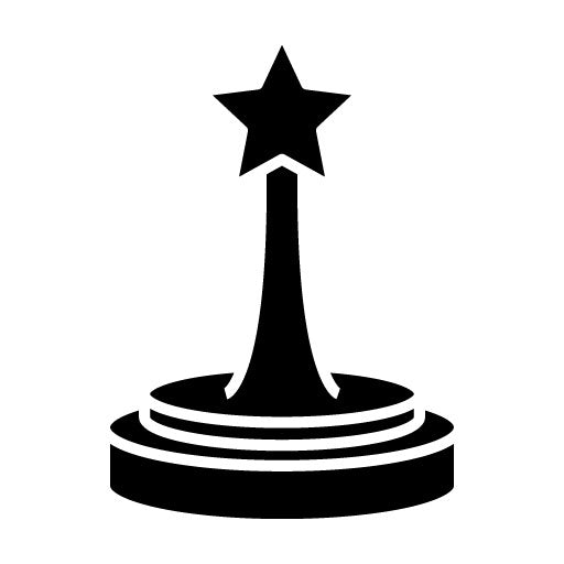Oscar Award Glyph Icon