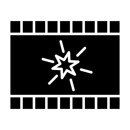 Special Effects Glyph Icon | Video Production