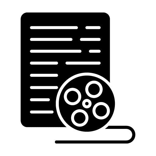 Screenwriting Glyph Icon