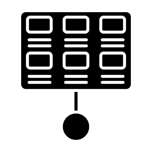 Storyboard Glyph Icon | Video Production