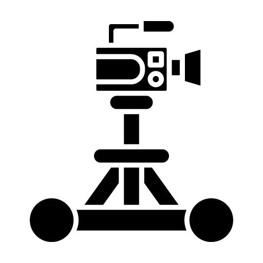 Camera Dolly Glyph Icon