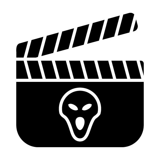 Horror Movie Glyph Icon