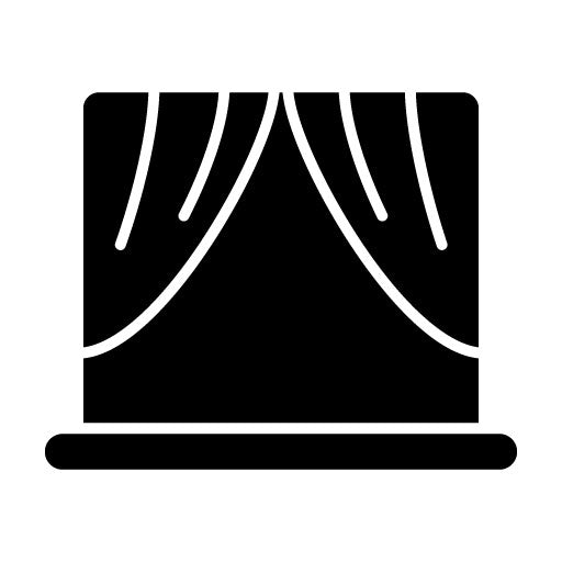 Stage Glyph Icon | Video Production