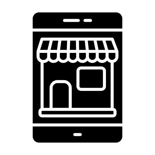 Electronics Shop Glyph Icon