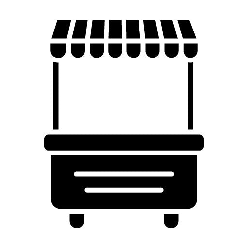 Street Market Glyph Icon