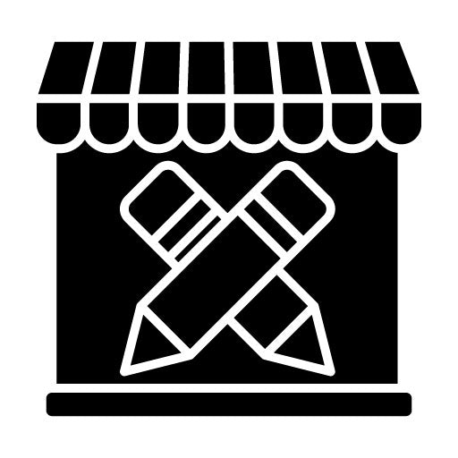 Stationery Shop Glyph Icon