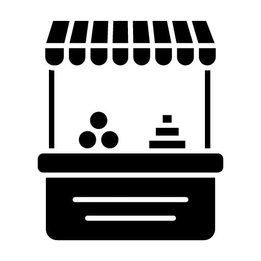Vegetable Shop Glyph Icon