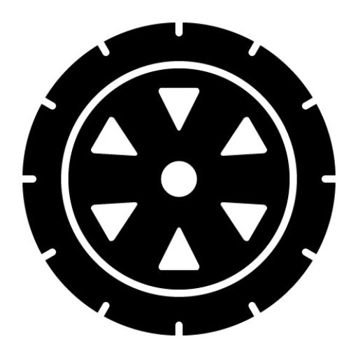Wheel Glyph Icon
