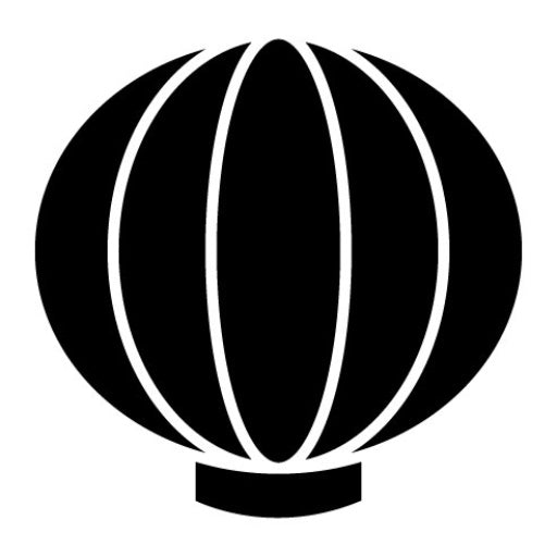 Sky Lantern Glyph Icon