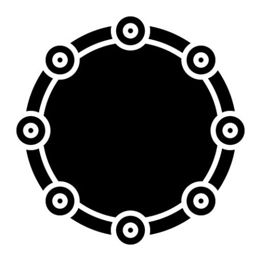 Tambourine Glyph Icon