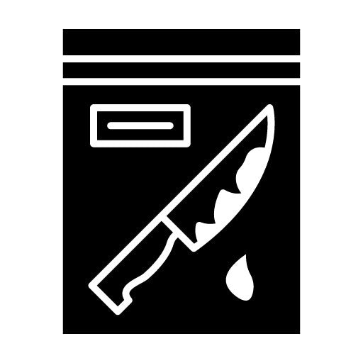 Blood Evidence Glyph Icon
