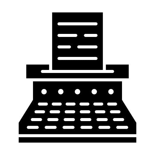 Typewriter Glyph Icon