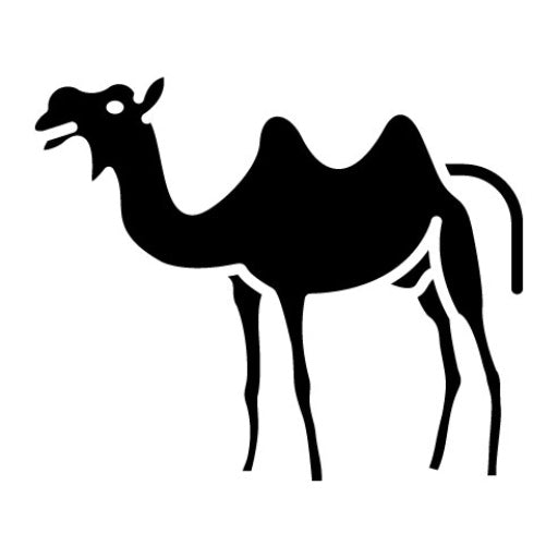 Camel Glyph Icon | Dubai