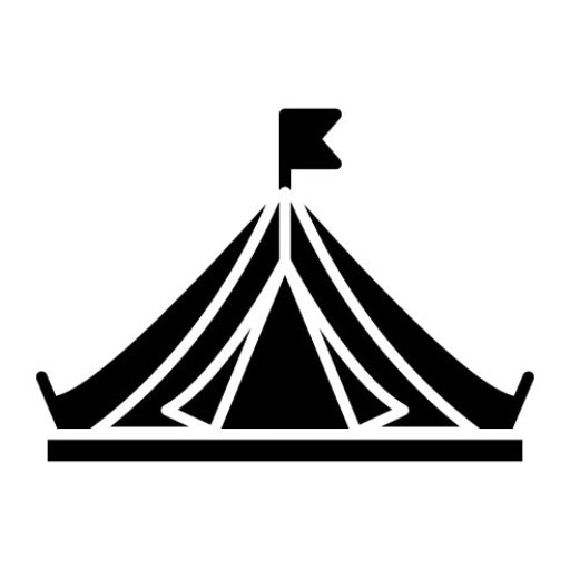 Luxury Camp Glyph Icon