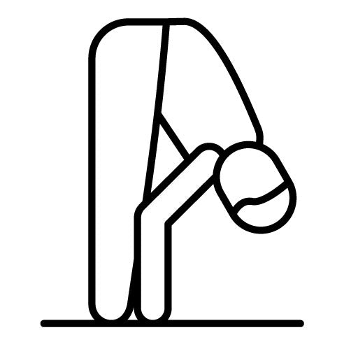 Forward Bend Pose Icon