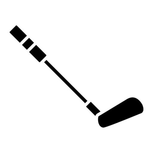 Golf Sticks Glyph Icon