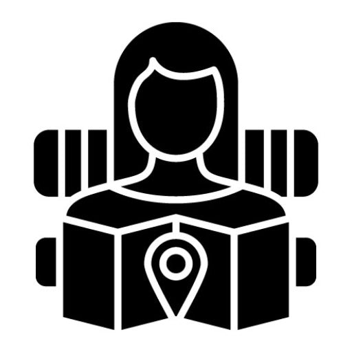 Woman Traveller Glyph Icon